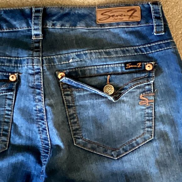 Seven 7 Luxe Denim Capri's Women's Size 14 - Picture 6 of 15